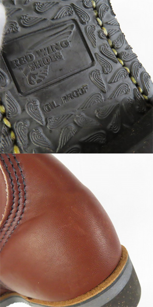 実際に弊社で買取させて頂いたRED WING/レッドウィング 羽タグ 957 RUGGED WORK BOOT ワークブーツ 7Dの画像 7枚目