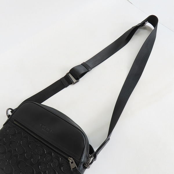 実際に弊社で買取させて頂いたCOACH/コーチ ショルダーバッグ レザー ブラック F73338の画像 2枚目