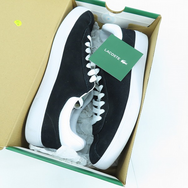 実際に弊社で買取させて頂いたLACOSTE/ラコステ BASESHOT 223 1 SMA スニーカー/シューズ 746SMA0065312 UK9の画像 7枚目
