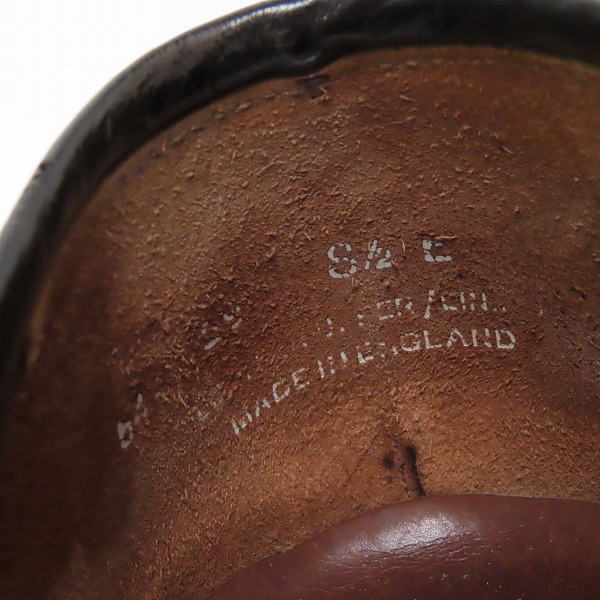 実際に弊社で買取させて頂いた【ジャンク】CROCKETT & JONES/クロケット＆ジョーンズ TEIGN ローファー/8.5Eの画像 5枚目