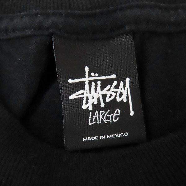 実際に弊社で買取させて頂いたmastermind JAPAN×STUSSY/マスターマインドジャパン×ステューシー サイドスカル 半袖Tシャツ Lの画像 2枚目