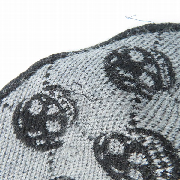 実際に弊社で買取させて頂いたALEXANDER MQUEEN/アレキサンダーマックイーン スカル マフラー の画像 7枚目