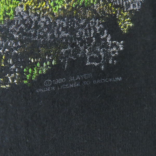 実際に弊社で買取させて頂いたslayer/スレイヤー 90S SEASONS IN THE ABYSS ヴィンテージ/ビンテージ  バンドTシャツ Mの画像 3枚目