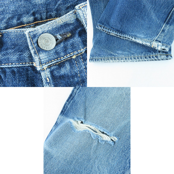 実際に弊社で買取させて頂いたLEVI'S/リーバイス 501XX 1955モデル 復刻 日本製 赤耳 デニムパンツ/ジーンズ/W32の画像 8枚目