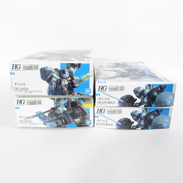 実際に弊社で買取させて頂いた【未組立】BANDAI/バンダイ HG 1/144 機動戦士ガンダム水星の魔女 ディランザ( 一般機/ラウダ専用機)/ハインドリー 4点セットの画像 5枚目