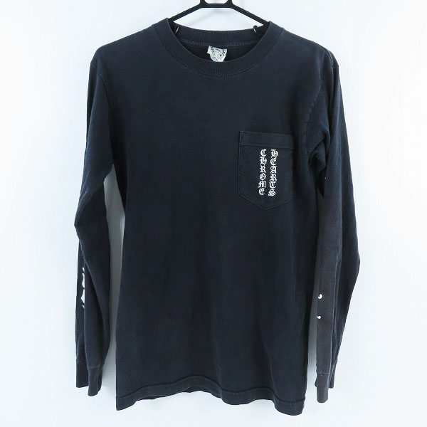 実際に弊社で買取させて頂いたCHROME HEARTS/クロムハーツ USA製 袖ロゴ/バックスクロールラベル ロングTシャツ S