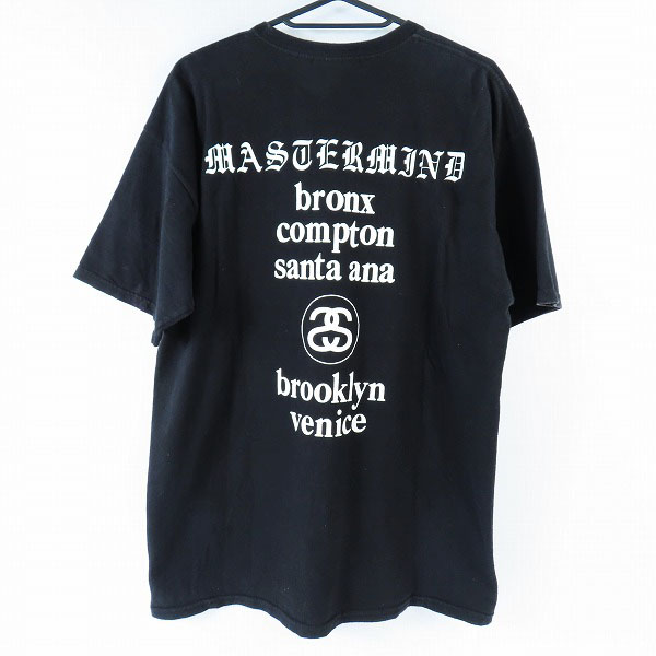 実際に弊社で買取させて頂いたmastermind JAPAN×STUSSY/マスターマインドジャパン×ステューシー 半袖Tシャツ Lの画像 1枚目