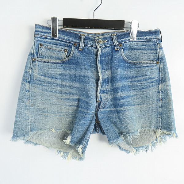 実際に弊社で買取させて頂いたLEVIS/リーバイス 501 刻印2/ビッグE/紙パッチ/シングルステッチ デニムショーツ/ショートパンツ