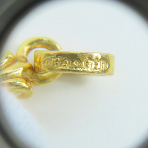 実際に弊社で買取させて頂いた【インボイス原本】CHROME HEARTS/クロムハーツ 22K BABY FAT/ベビーファットクロス チャーム ｗ/パヴェダイヤの画像 6枚目