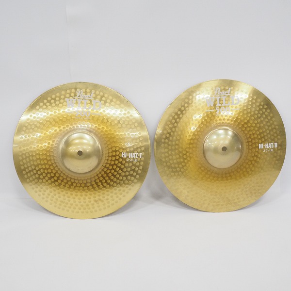 実際に弊社で買取させて頂いたPearl/パール WILD 500 14インチ ハイハットシンバル TOP&BOTTOM セット 日本製