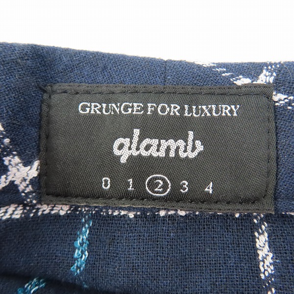実際に弊社で買取させて頂いたglamb/グラム Sheriff long check SH/シェリフロングチェックシャツ GB0119/SH06 2の画像 3枚目
