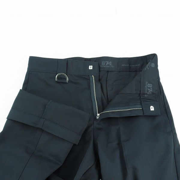 実際に弊社で買取させて頂いた【未使用】MASTERMIND×Dickies/マスターマインドジャパン×ディッキーズ スカル刺繍 ツイルワークパンツ 182M40M501 32の画像 2枚目