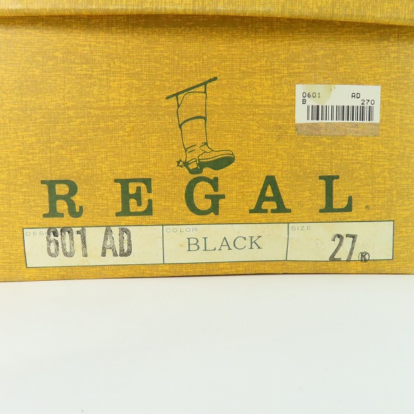 実際に弊社で買取させて頂いたREGAL Walker/リーガルウォーカー レザー プレーントゥシューズ 601 27の画像 9枚目
