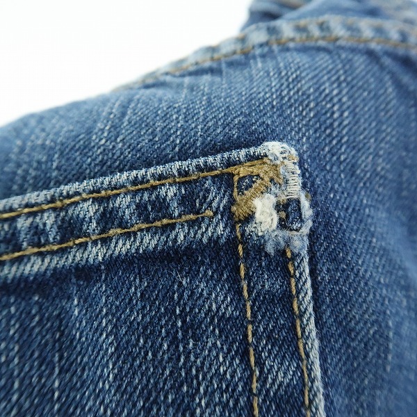 実際に弊社で買取させて頂いたCarhartt/カーハート RETRO PANT/レトロパンツ インディゴ デニム ジーンズ/32の画像 9枚目