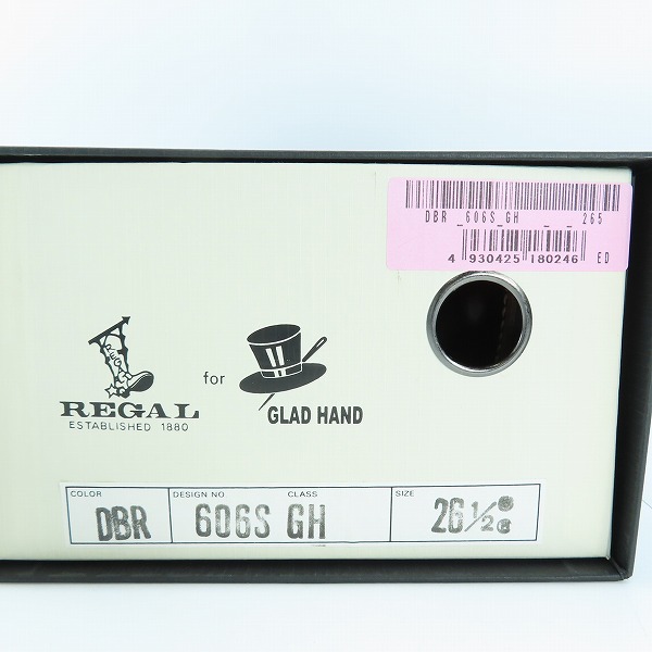 実際に弊社で買取させて頂いたGLADHAND×REGAL/グラッドハンド×リーガル サドルシューズ 606S DBR/26.5の画像 9枚目