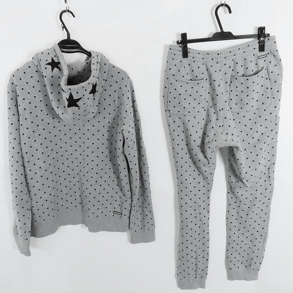 実際に弊社で買取させて頂いたF.C.Real Bristol/エフシーレアルブリストル ドット スウェットパーカー/パンツ セットアップ FCRB-156023/FCRB-156025 Lの画像 1枚目