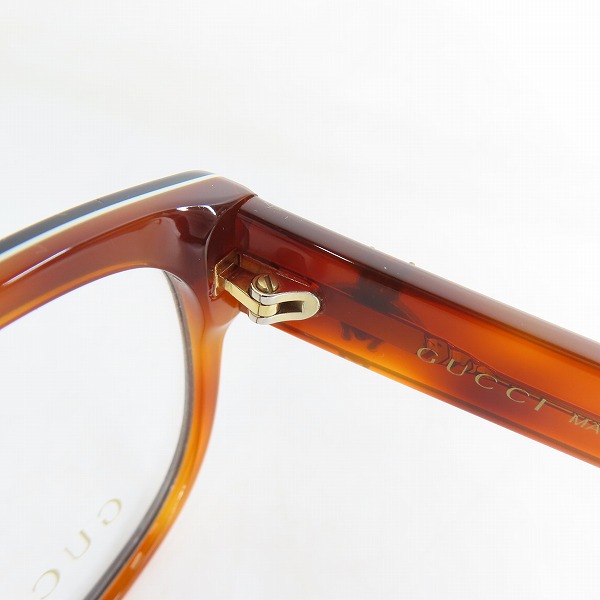 実際に弊社で買取させて頂いたGUCCI/グッチ メガネフレーム アイウェア GG0098O-003の画像 4枚目