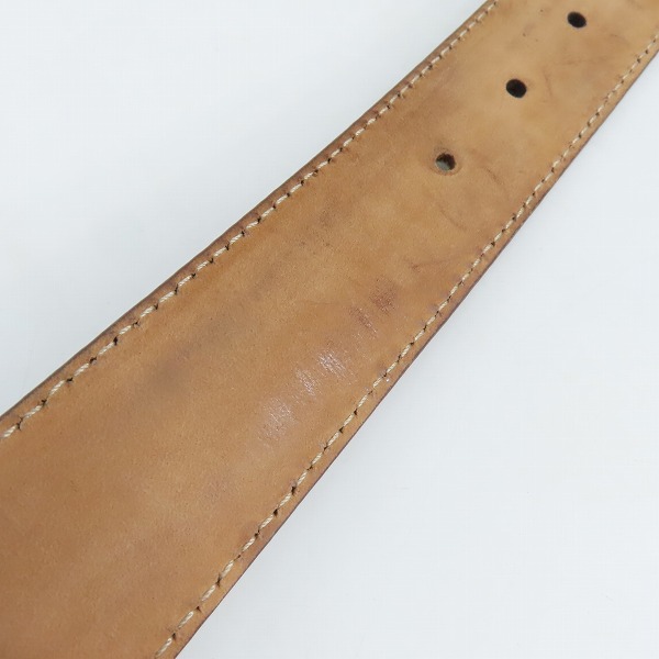 実際に弊社で買取させて頂いたGUCCI/グッチ GGスプリームキャンバス ロゴバックル レザーベルト 181830・497717の画像 8枚目