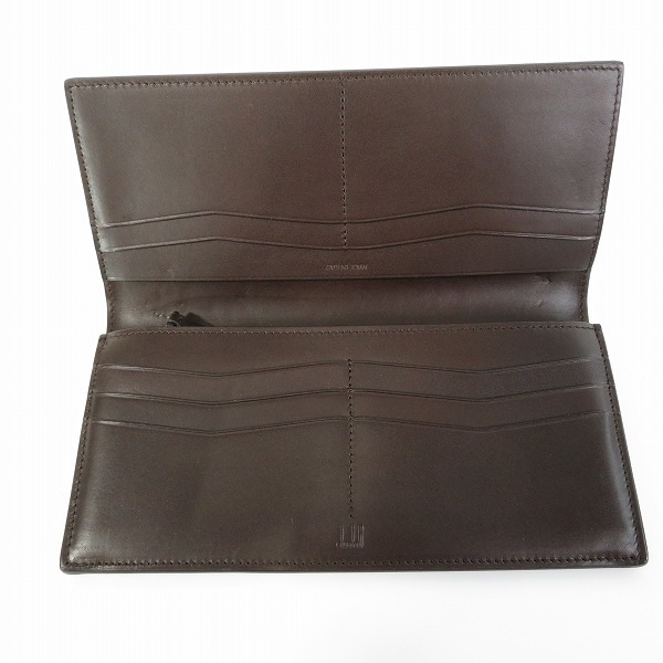 実際に弊社で買取させて頂いたdunhill/ダンヒル レザー ロゴ 2つ折り 長財布の画像 3枚目
