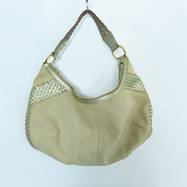 実際に弊社で買取させて頂いたYSL/YVES SAINT LAURENT/イヴサンローラン キャンバス ハンドバッグの画像 1枚目