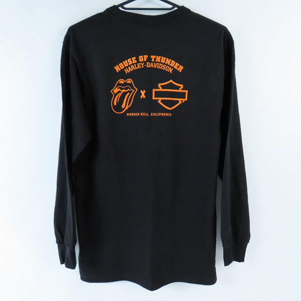 実際に弊社で買取させて頂いたHARLEY-DAVIDSON/ハーレーダビッドソン×The Rolling Stones/ローリングストーンズ ロンT 長袖Tシャツ/Sの画像 1枚目