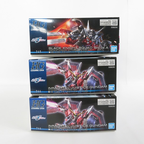実際に弊社で買取させて頂いた【未組立】BANDAI/バンダイ HG 1/144 イモータルジャスティスガンダム/ブラックナイトスコードシヴァ 3点セット/SEED FREEDOMの画像 4枚目