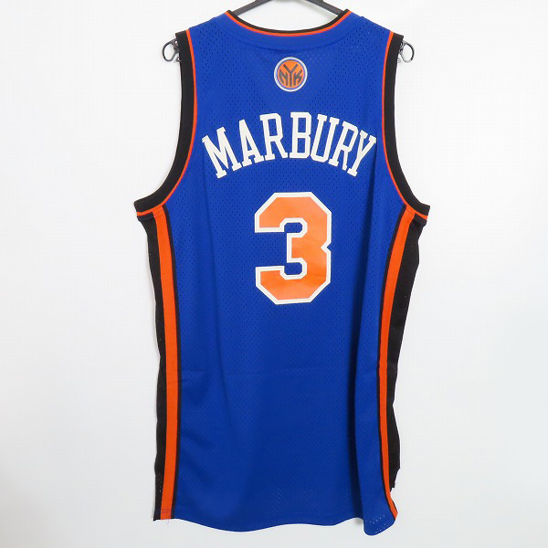 実際に弊社で買取させて頂いたReebok/リーボック NEW YORK/ニューヨーク Stephon MARBURY/ステフォン・マーブリー #3 ユニフォーム/Lの画像 1枚目