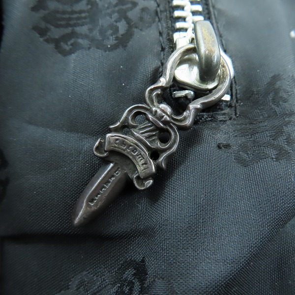 実際に弊社で買取させて頂いたCHROME HEARTS/クロムハーツ TOTE W/SNP 3CMTRY PTCHS レザートートバッグの画像 8枚目