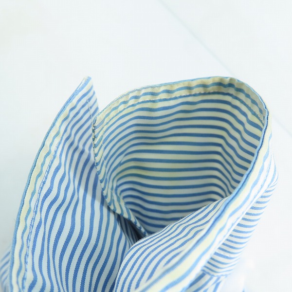 実際に弊社で買取させて頂いたLOEWE/ロエベ  ストライプ ウィングカラー タキシードシャツ H2279190UN/XXSの画像 6枚目