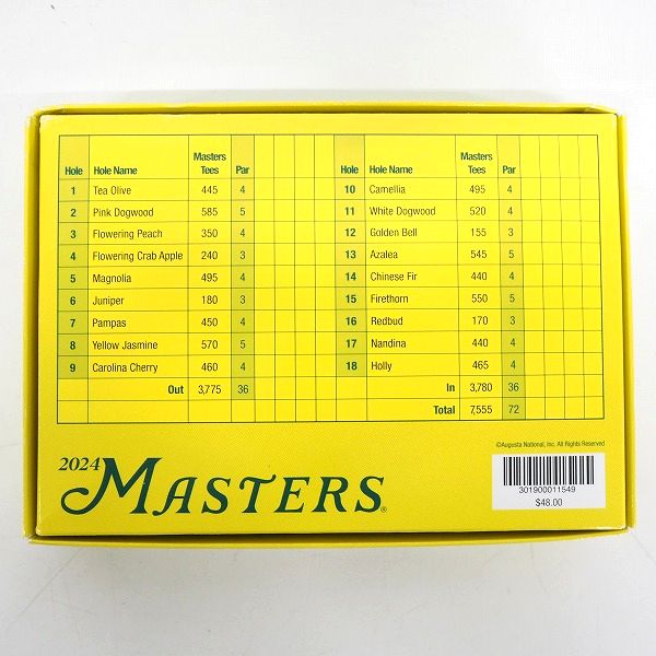 実際に弊社で買取させて頂いた【未使用/オウンネーム】Titleist/タイトリスト VELOCITY/ベロシティ 2024 MASTERS ゴルフボール ホワイト 1ダースの画像 4枚目