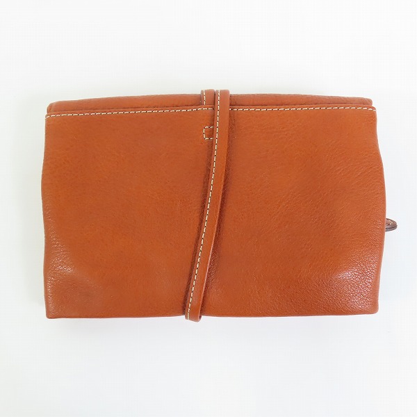実際に弊社で買取させて頂いた土屋鞄製造所/ツチヤカバン トーンオイルヌメ ループフラットポーチの画像 1枚目
