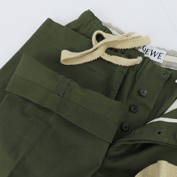 実際に弊社で買取させて頂いたLOEWE/ロエベ 2020AW ドロースリングパンツ H526331X93/XSの画像 6枚目