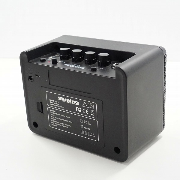 実際に弊社で買取させて頂いたShining/シャイニング SGA-3 ミニ ギターアンプ コンボアンプ 動作確認済みの画像 4枚目