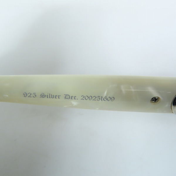 実際に弊社で買取させて頂いたA'rossvy/ロズヴィー シルバー925 パーツ ハーフリム サングラス/アイウェア 209251609の画像 6枚目