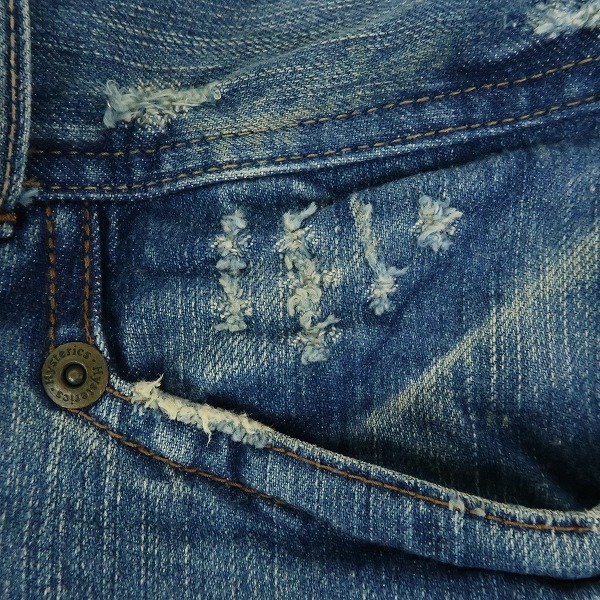 実際に弊社で買取させて頂いたHYSTERICS/ヒステリックス ダメージ加工 デニム パンツ 3AP-4944 Mの画像 7枚目