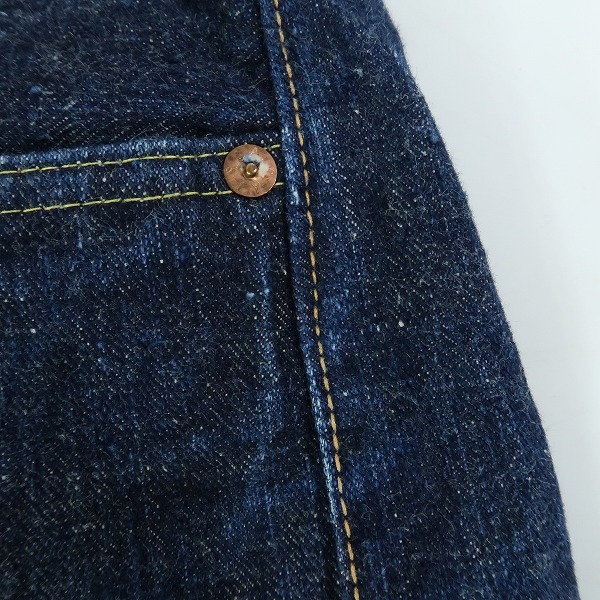 実際に弊社で買取させて頂いたSUGAR CANE/シュガーケーン 蛇革パッチ デニムパンツ/W31L34の画像 5枚目