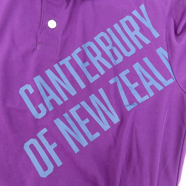 実際に弊社で買取させて頂いた【未使用】Canterbury/カンタベリー ポロシャツ パープル RA30373/XLの画像 5枚目