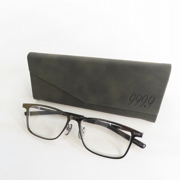 実際に弊社で買取させて頂いた999.9/フォーナインズ メガネフレーム アイウェア S-926Tの画像 9枚目