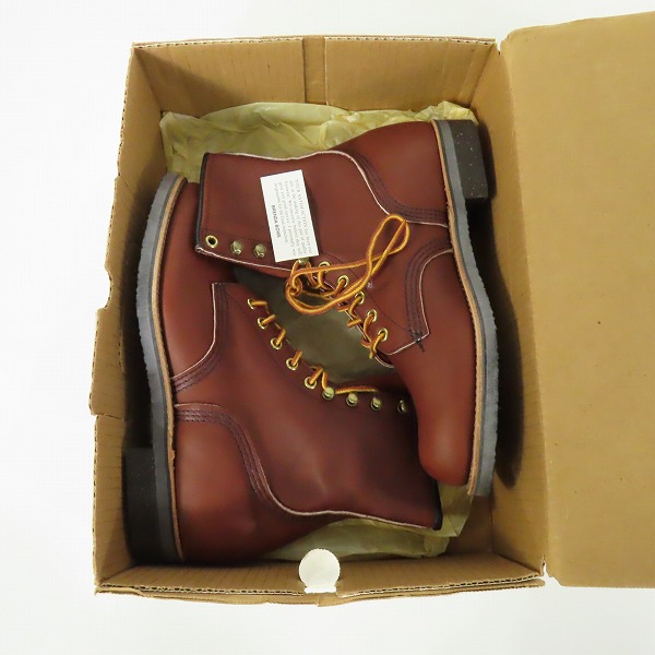 実際に弊社で買取させて頂いたRED WING/レッドウィング 羽タグ 957 RUGGED WORK BOOT ワークブーツ 7Dの画像 8枚目