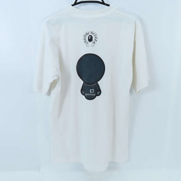 実際に弊社で買取させて頂いた【JPタグ】A BATHING APE×Chrome Hearts/アベイシングエイプ×クロムハーツ マイロ 半袖Tシャツ/Lの画像 1枚目
