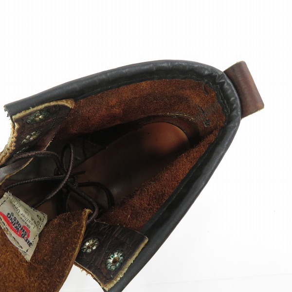 実際に弊社で買取させて頂いたRED WING/レッドウィング 2906 LINEMAN BOOTS ラインマンブーツ 9Dの画像 4枚目