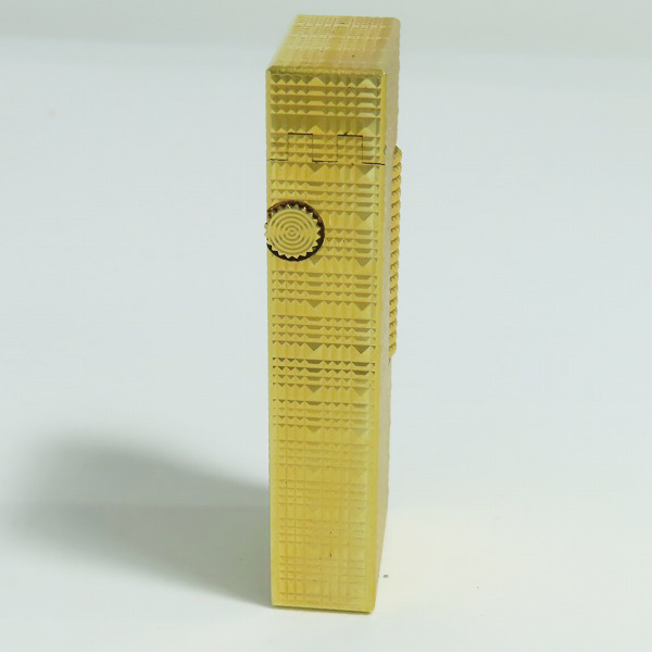 実際に弊社で買取させて頂いたdunhill/ダンヒル サイドローラー ガスライター ゴールドカラーの画像 2枚目