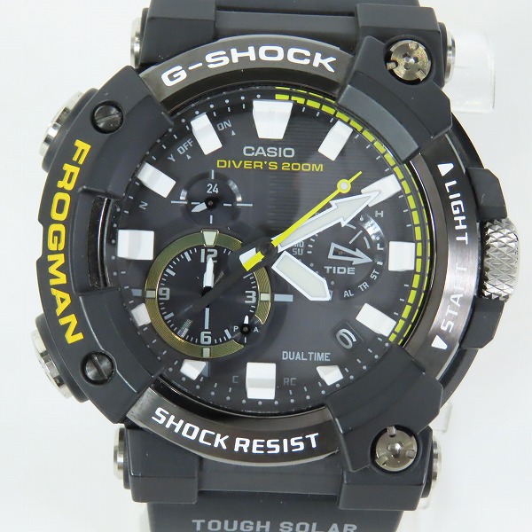 実際に弊社で買取させて頂いたG-SHOCK/Gショック FROGMAN/フロッグマン Bluetooth ソーラー電波時計 GWF-A1000-1AJF　の画像 1枚目
