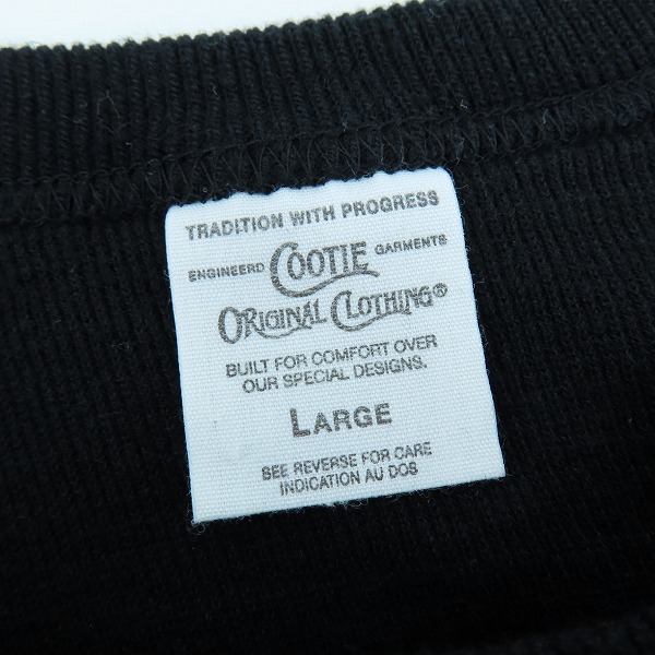 実際に弊社で買取させて頂いたCOOTIE/クーティー 胸ロゴ 七分袖 ニットシャツ Lの画像 2枚目