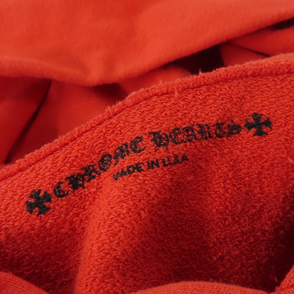 実際に弊社で買取させて頂いた【JPタグ】CHROME HEARTS/クロムハーツMATTY BOY SICK HEART プルオーバーパーカー 408154464/XLの画像 2枚目