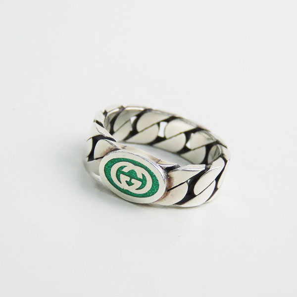 実際に弊社で買取させて頂いたGUCCI/グッチ インターロッキングG エナメル リング 701612 J8410 8414/13-13.5号