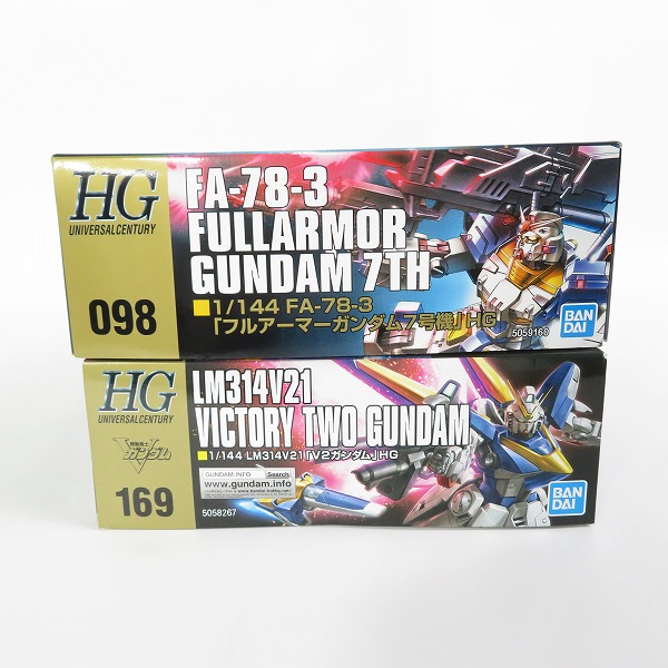 実際に弊社で買取させて頂いた【未組立】BANDAI/バンダイ HG 1/144 フルアーマーガンダム7号機/V2ガンダム 2点セット/ガンプラの画像 3枚目