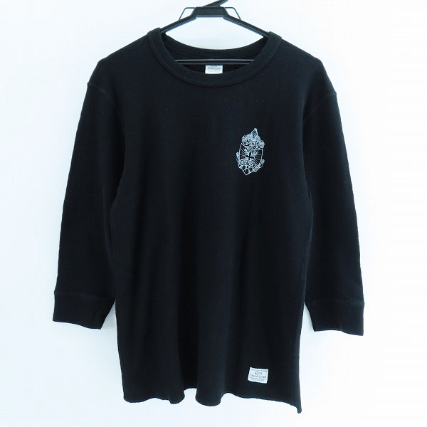 実際に弊社で買取させて頂いたCOOTIE/クーティー 胸ロゴ 七分袖 ニットシャツ L