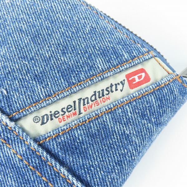 実際に弊社で買取させて頂いたDIESEL/ディーゼル デニム地 ラウンドジップ ウォレット/長財布の画像 6枚目