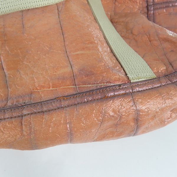 実際に弊社で買取させて頂いたRick Owens DRKSHDW/リックオウエンス ダークシャドウ クラック加工 ハンドバッグの画像 7枚目